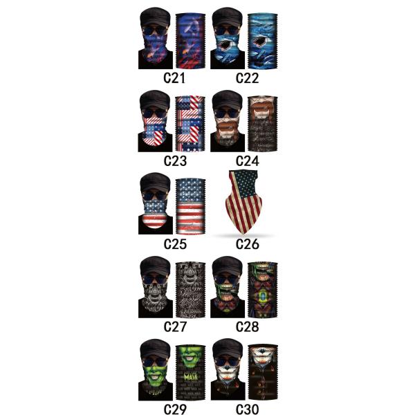 Polyester Pentagram Jumper Scarf Graphic Print Bandana