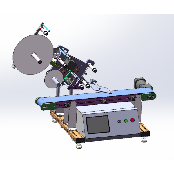 High Speed Adjustable Flat Labeling Machine Applicator 100BPH Customized