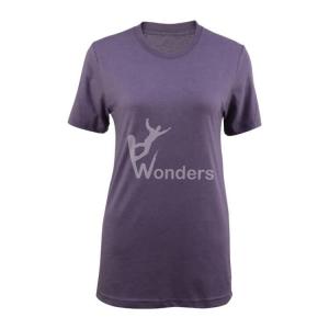 China Womens Cotton Breathable Sports T Shirts Crew Neck on sale