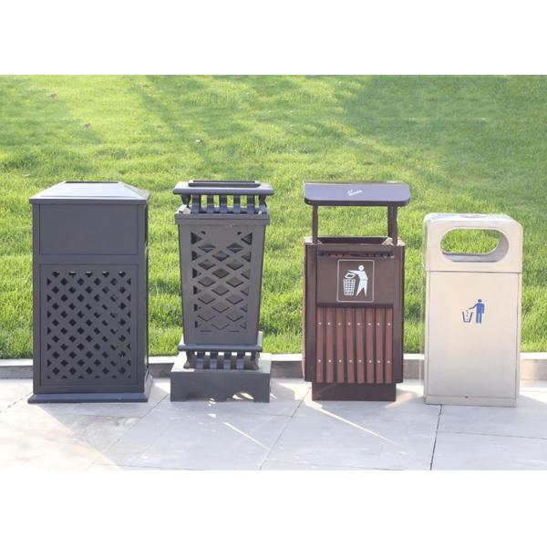 Customized Plastic Wood Recycling Bin with Foot Pedal