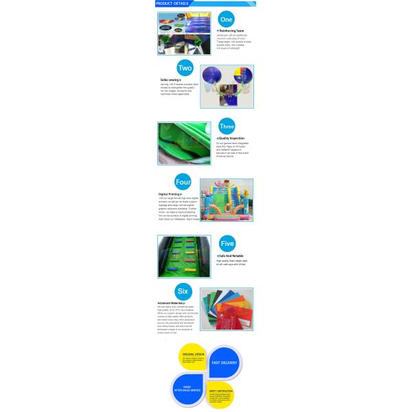 Giant Outdoor Inflatable Water Slides For Kindergarten / Hotel / School