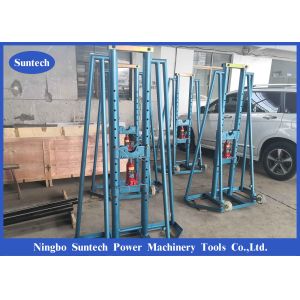 10T Hydraulic Pulling Electrical Cable Drum Roller Stand With Wheels