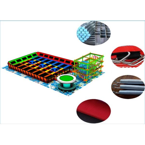 Crazy Slide Indoor School Trampoline Equipment