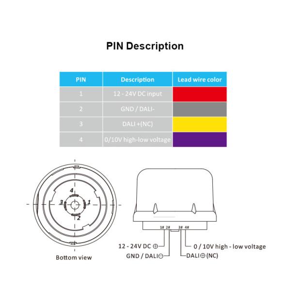 12V Default Lux IP65 10mA for high bay light Daylight Sensor Switch
