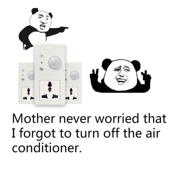 Intelligent Motion Sensor Power Outlet Energy Saving For Outdoor Public Place