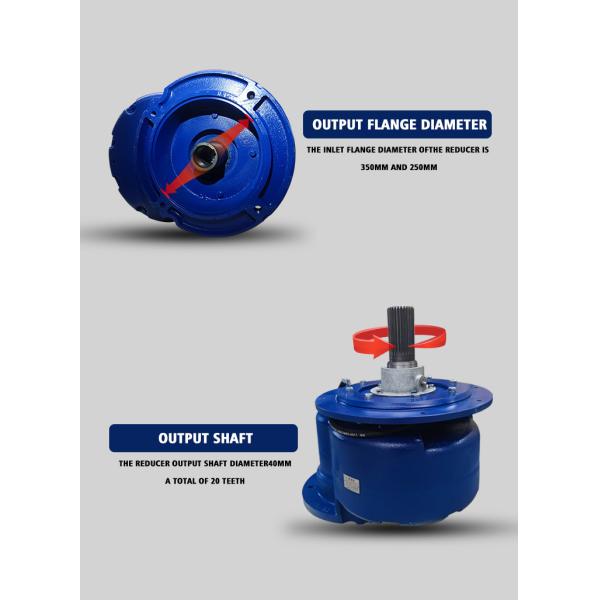 Gear Reducer 323mm Output And Input Flange Type With Output Shaft