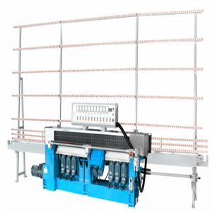 Quality Resin wheel 8 motors glass straight line edging glass multi-stage edging machine for glass edging for sale
