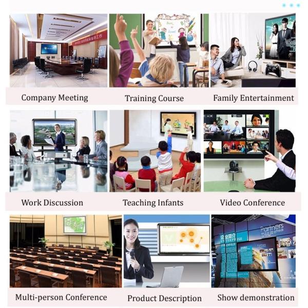 Electronic Flat Smart Interactive Whiteboard All In One Teaching 110 Inch