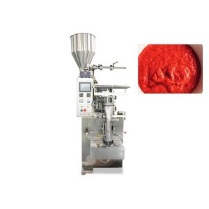 5 - 50ml Chilli Sauce Packaging Machine , VFFS Small Sachet Filling Machine