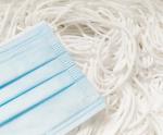 Stock White Elastic String Face Flat Soft Poly For Mask /Apron / Gloves