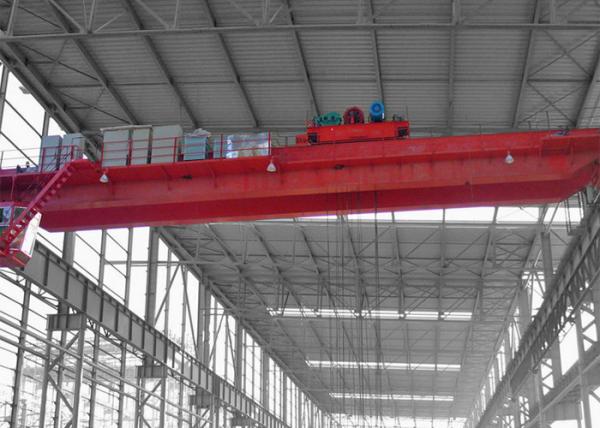 Buy Overhead Workstation Bridge Crane Cabin Double Girder With Trolley 50 Ton at wholesale prices