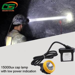 China Safety 1w Led Mining Cap Lamp Rechargeable 15000lux High Brightness on sale