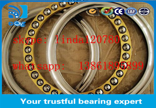 Chrome Steel Single Row Thrust Ball Bearings 51217 Wear Resistant High Accuracy
