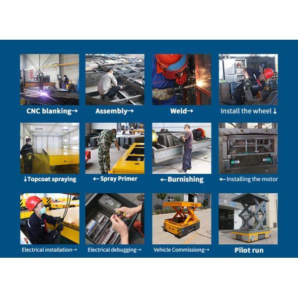 Shipbuilding Trackless Transfer Cart With High Torque Motor Drive Anti Explosion
