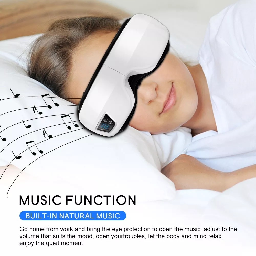 Heat 2022 Upgraded Rechargeable Smart Eye Massager With 3 Modes For Relax And Reduce Eye Strain Dry Eye