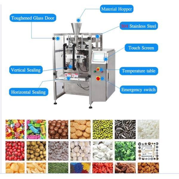 Various Food Packaging Machines Vertical Type of Fully Automatic Particle Packaging Machine
