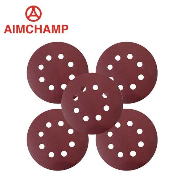 Buy 5 Inch 125mm Red Aluminum Oxide Abrasive Sanding Disc Red Aluminum Oxide at wholesale prices