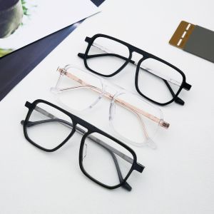 Adjustable Temple Lightweight Design Pure Titanium Acetate Eyeglasses 88297