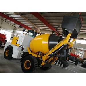 China Wheelbase 2300mm 105Hp Self Loading Concrete Mixer Truck on sale