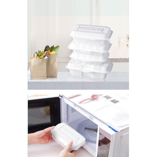 Custom Logo Take Away lunch Boxes Container Restaurant Plastic Disposable Food Container