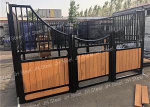China Internal Portable Bamboo Board Horse Stable Panels Horse Box With Sliding Gate on sale