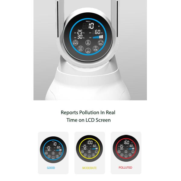 Homefish OEM 2 In 1 Air Purifier Bladeless Fan 27*111cm