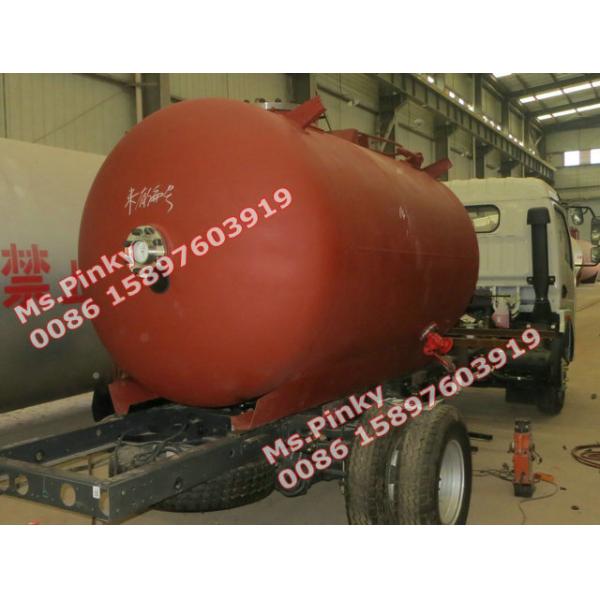 5000Liters to 5500Liters Propane Delivery Trucks Dongfeng Dolika DFAC Propane Bobtail Tanker Trucks by Manufacturer Sales