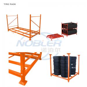 China Transport Warehouse Industrial Stack Metal Tire Rack Detachable Powder Coated 60 on sale