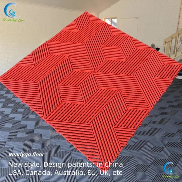 Garage Floor Tiles Modular Flooring Design Weight Capacity 30 Tons Each Sqm