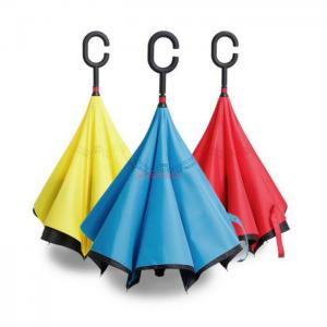 Quality Double layer canopy inside out reversible umbrella, upside down umbrella, reverse inverted umbrella for sale