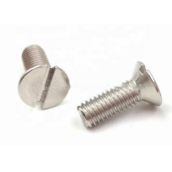 M6 M10 Slotted Countersunk Head Bolt , Stainless Steel CSK Head Bolt DIN 963
