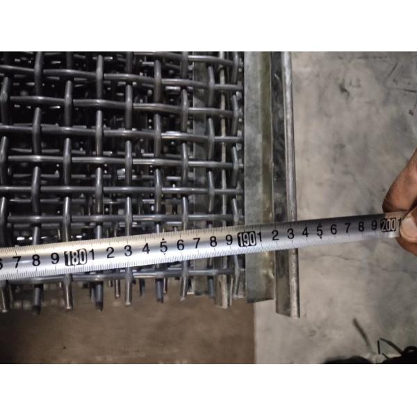 65mn/45mn Square Vibrating Screen Mesh/ Crimped Wire Mesh With Hook