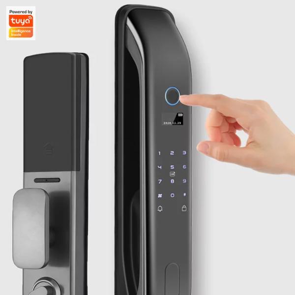 Aluminum Fingerprint Digital Door Lock Keyless Smart Door Lock With Handle