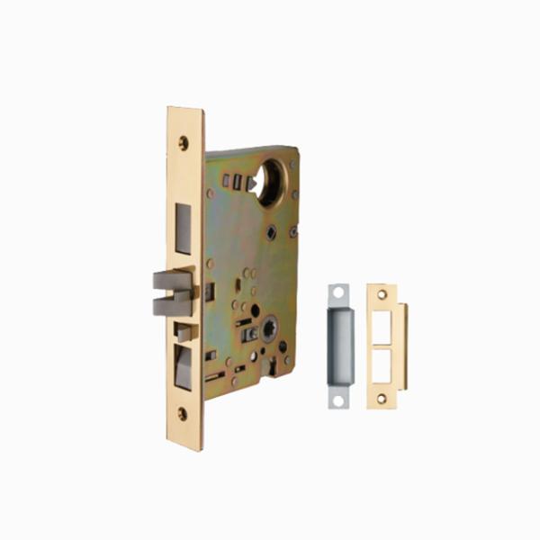 Amertop brass Escutcheon HandleSet Front Door Entry Handle and Deadbolt Lock Set Single Cylinder