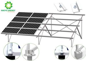 Quality Anodized Aluminum Ground Solar Racking Systems Framed PV Module Easy Installation for sale