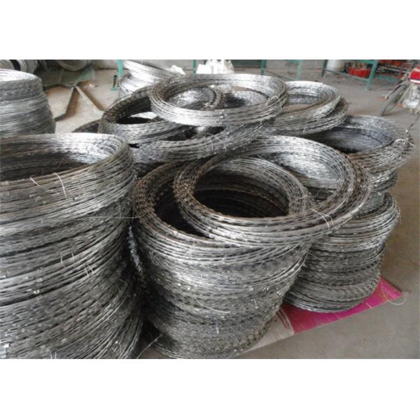 Flat Wrap Welded Razor Wire Mesh Double Coil Concertina High Security Galvanize