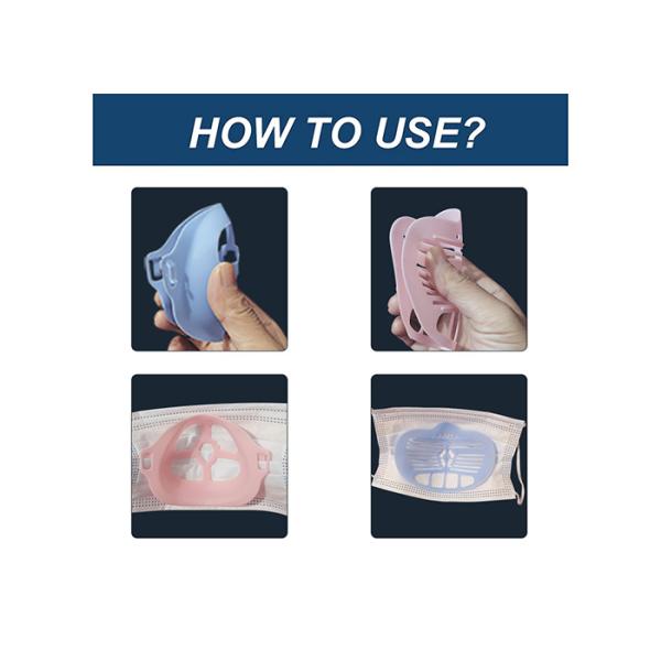 PP Plastic 3d Mask Holder Inner Support Frame Customized Plastic Products