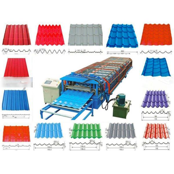 Stamping Pressing Glazed Tile Machine 4 M / Min Working Speed Chain Transport