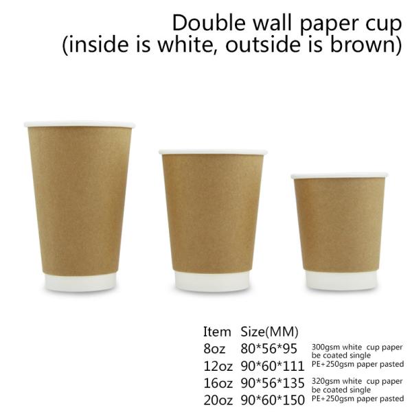 Biodegradable Hot And Cold Beverage Cups 8oz 12oz 16oz