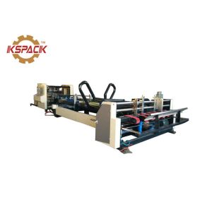 Automatic Corrugated Carton Folder Gluer Machine , Folding And Gluing Machine