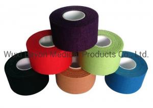 Quality Brown Blue Black Cotton Sports Tape Color Trainers Cotton Adhesive Athletic Tape for sale