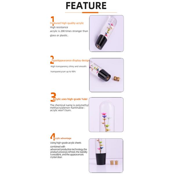 Dried Flower Shift Knob Resin Cherry Blossom Shift Knob