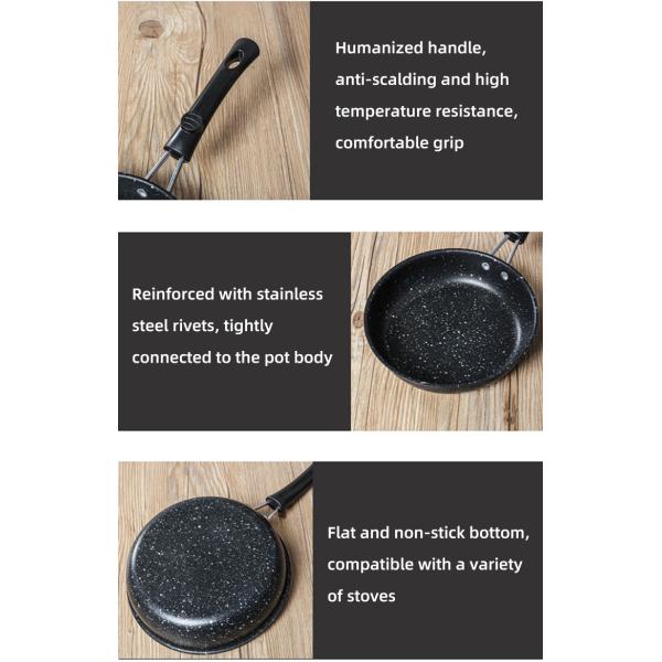 Full Size Induction Stovetop Frying Pan Non Stick With Bakelite Handle