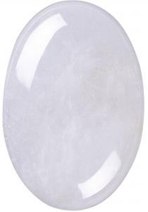 China Unisex Oval Clear Quartz Palm Stone 6*4*2cm For Jewelry Making on sale