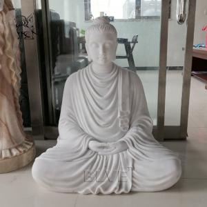 Quality Marble Buddha Statues Sitting Zen Buddha Sculpture Stone Life Size Garden Decoration for sale