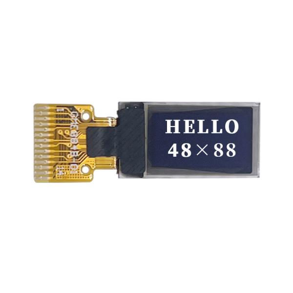 0.5 Inch PMOLED Display Module , 48X88 Resolution, 14pins IIC Interface, Driving IC CH1115