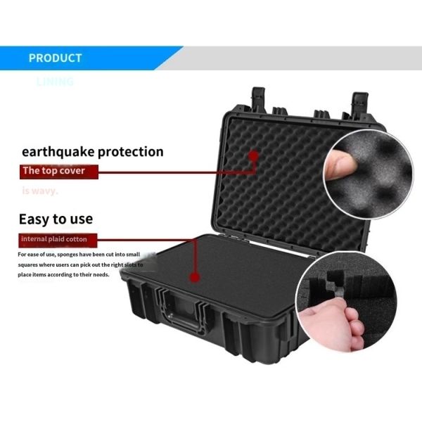 Custom Tool Box with 304 Stainless Steel Hinges and Customized Lining and Logo for Secure Storage