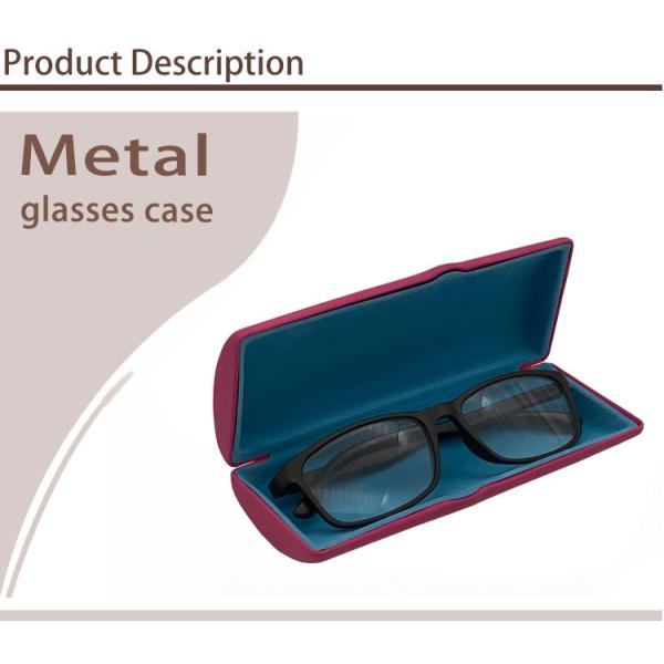 Pink Big Shell Hard Metal Glasses Case , Custom Logo Sunglasses Case