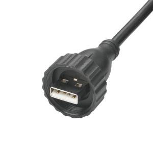 Quality USB2.0 A Type Male Type M Waterproof Interface TO USB2.0 Cable Industrial Fixed Data Connection Cable for Vehicle for sale