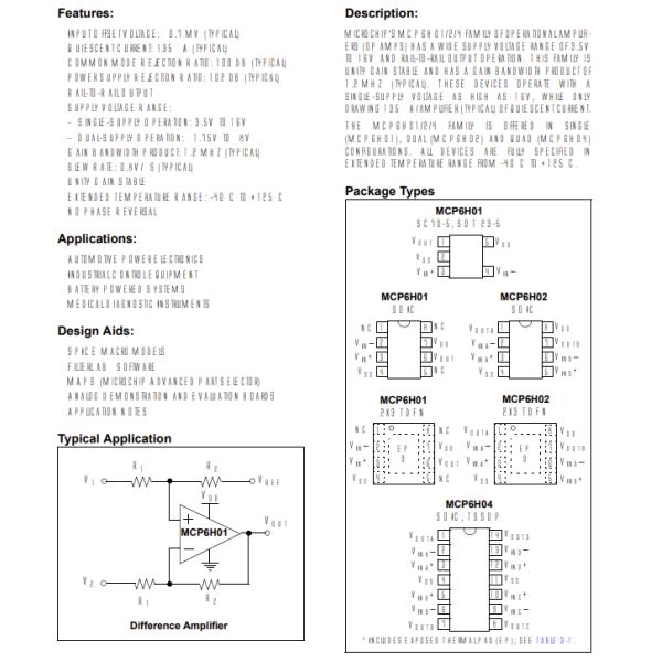 MCP6H01T-E/LT Tvs Diode Smd Ic Opamp Gp 1 Circuit Sc70-5 MCP6H01T-E/LTCT-ND